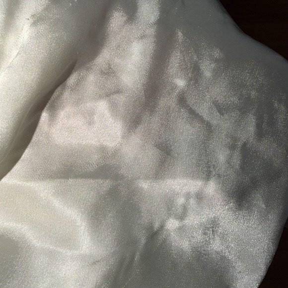 Vintage Pembrook Slip Dress M White Satin Lace Babydoll Chemise Lingerie Bridal - Picture 10 of 10